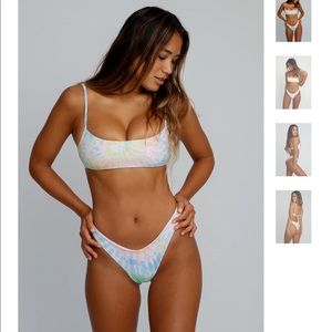Skatie x Salty Blonde Bikini, Oahu print